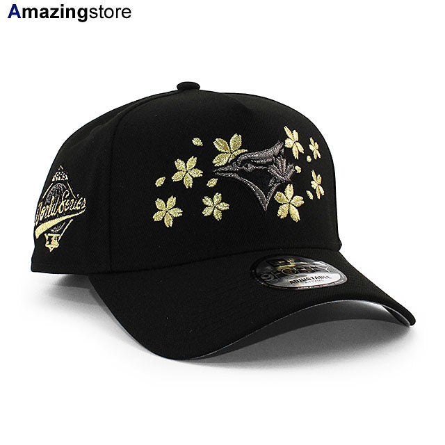 ニューエラ キャップ 9FORTY トロント ブルージェイズ MLB 1993 WORLD SERIES GREY BOTTOM A-FRAME SNAPBACK CAP BLACK