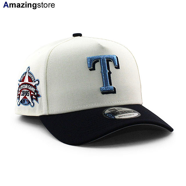 ニューエラ キャップ 9FORTY テキサス レンジャーズ MLB 1995 ALL STAR GAME GREY BOTTOM A-FRAME SNAPBACK CAP CREAM