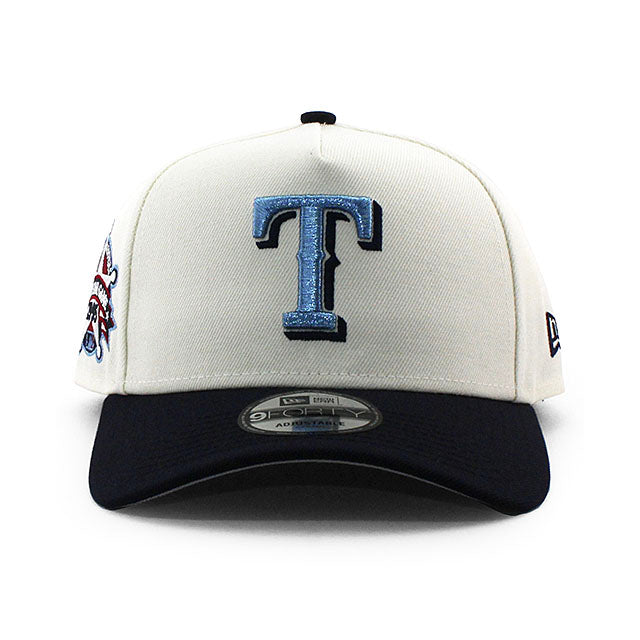 ニューエラ キャップ 9FORTY テキサス レンジャーズ MLB 1995 ALL STAR GAME GREY BOTTOM A-FRAME SNAPBACK CAP CREAM