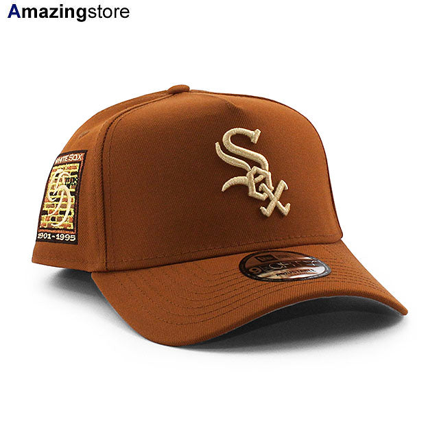 ニューエラ キャップ 9FORTY シカゴ ホワイトソックス MLB 95TH GREY BOTTOM A-FRAME SNAPBACK CAP BROWN