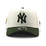 ニューエラ キャップ 9FORTY ニューヨーク ヤンキース MLB 1999 WORLD SERIES GREY BOTTOM A-FRAME SNAPBACK CAP CREAM