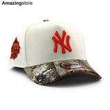 ニューエラ キャップ 9FORTY ニューヨーク ヤンキース MLB 1999 WORLD SERIES GREY BOTTOM A-FRAME SNAPBACK CAP CREAM