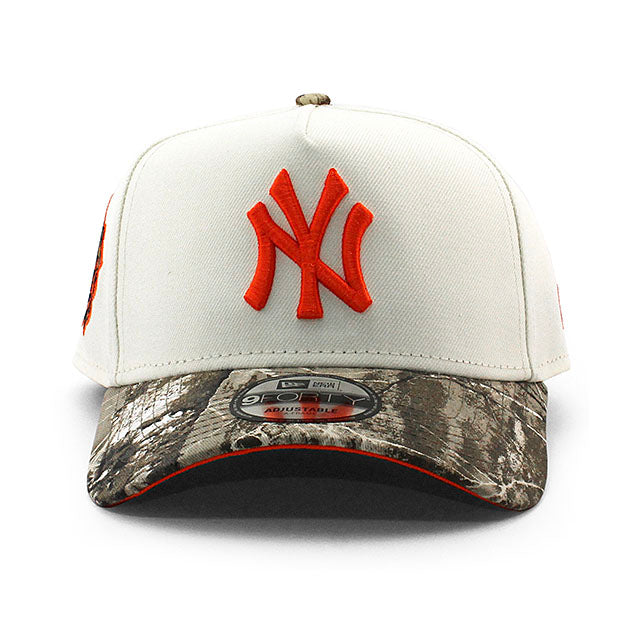 ニューエラ キャップ 9FORTY ニューヨーク ヤンキース MLB 1999 WORLD SERIES GREY BOTTOM A-FRAME SNAPBACK CAP CREAM