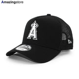 ニューエラ メッシュキャップ 9FORTY ロサンゼルス エンゼルス MLB A-FRAME TRUCKER MESH CAP BLACK