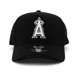 ニューエラ メッシュキャップ 9FORTY ロサンゼルス エンゼルス MLB A-FRAME TRUCKER MESH CAP BLACK