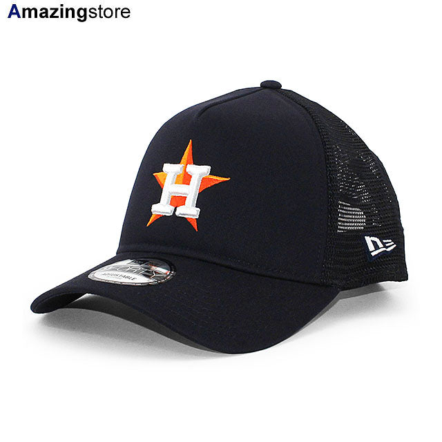 ニューエラ メッシュキャップ 9FORTY ヒューストン アストロズ MLB A-FRAME TRUCKER MESH CAP NAVY