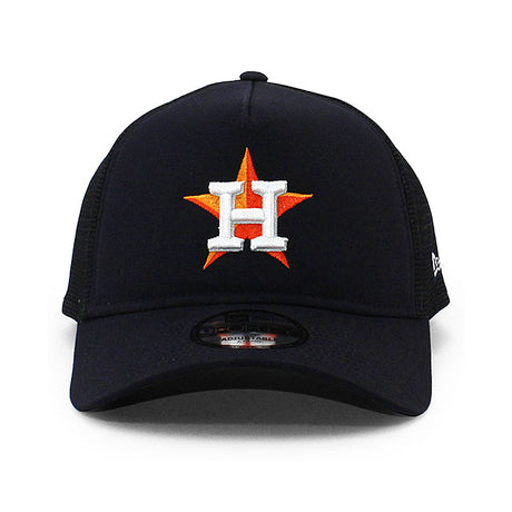 ニューエラ メッシュキャップ 9FORTY ヒューストン アストロズ MLB A-FRAME TRUCKER MESH CAP NAVY