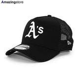 ニューエラ メッシュキャップ 9FORTY オークランド アスレチックス MLB A-FRAME TRUCKER MESH CAP BLACK