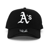 ニューエラ メッシュキャップ 9FORTY オークランド アスレチックス MLB A-FRAME TRUCKER MESH CAP BLACK