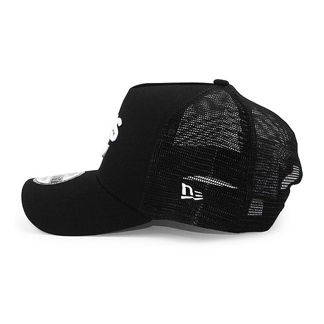 ニューエラ メッシュキャップ 9FORTY オークランド アスレチックス MLB A-FRAME TRUCKER MESH CAP BLACK