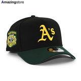 ニューエラ キャップ スナップバック 9FORTY オークランド アスレチックス MLB OAKLAND COLISEUM GREY BOTTOM A-FRAME SNAPBACK CAP BLACK