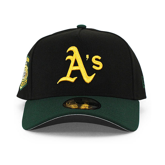 ニューエラ キャップ スナップバック 9FORTY オークランド アスレチックス MLB OAKLAND COLISEUM GREY BOTTOM A-FRAME SNAPBACK CAP BLACK