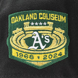 ニューエラ キャップ スナップバック 9FORTY オークランド アスレチックス MLB OAKLAND COLISEUM GREY BOTTOM A-FRAME SNAPBACK CAP BLACK