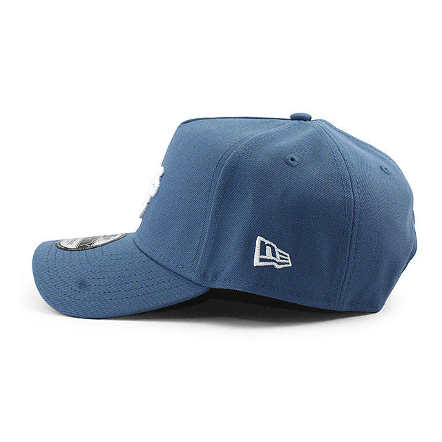 ニューエラ キャップ  9FORTY オークランド アスレチックス MLB 1968-2024 OAKLAND COLISEUM GREY BOTTOM A-FRAME SNAPBACK CAP F BLUE