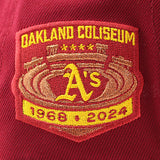 ニューエラ キャップ 9FORTY オークランド アスレチックス MLB 1968-2024 OAKLAND STADIUM GREY BOTTOM A-FRAME SNAPBACK CAP CARDINAL
