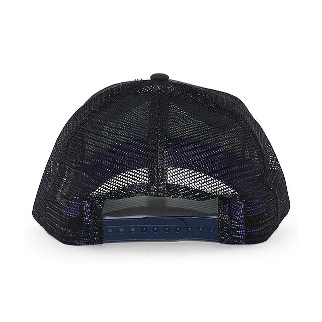 BIG LEAGUE CHEWモデル ニューエラ メッシュキャップ 9FORTY アトランタ ブレーブス MLB A-FRAME TRUCKER MESH CAP NAVY