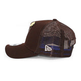 BIG LEAGUE CHEWモデル ニューエラ メッシュキャップ 9FORTY サンディエゴ パドレス MLB A-FRAME TRUCKER MESH CAP BROWN