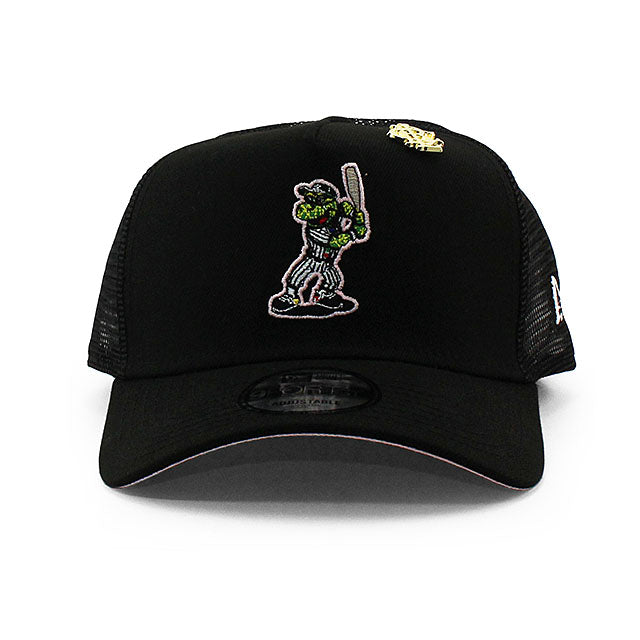 BIG LEAGUE CHEWモデル ニューエラ メッシュキャップ 9FORTY シカゴ ホワイトソックス MLB A-FRAME TRUCKER MESH CAP BLACK