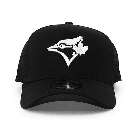 ニューエラ メッシュキャップ 9FORTY トロント ブルージェイズ MLB A-FRAME TRUCKER MESH CAP BLACK