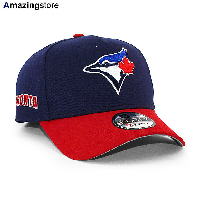 ニューエラ キャップ 9FORTY トロント ブルージェイズ MLB GREY BOTTOM A-FRAME SNAPBACK CAP NAVY