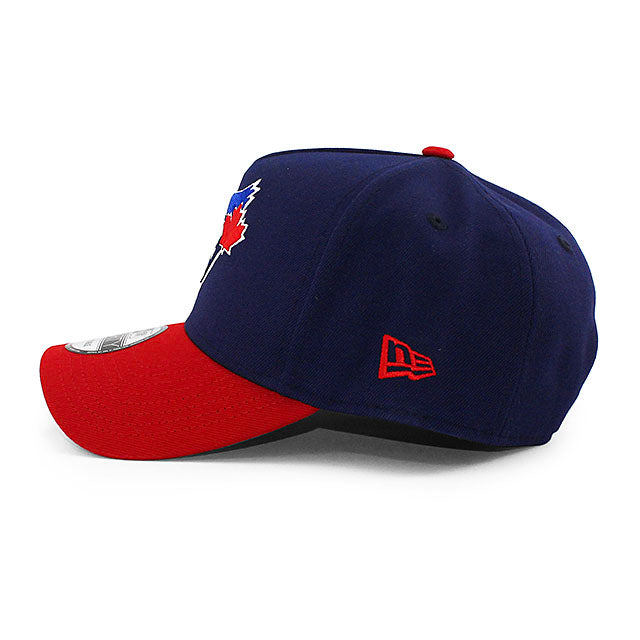 ニューエラ キャップ 9FORTY トロント ブルージェイズ MLB GREY BOTTOM A-FRAME SNAPBACK CAP NAVY