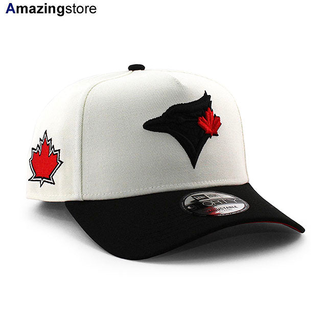 ニューエラ キャップ 9FORTY トロント ブルージェイズ MLB RED BOTTOM A-FRAME SNAPBACK CAP CREAM