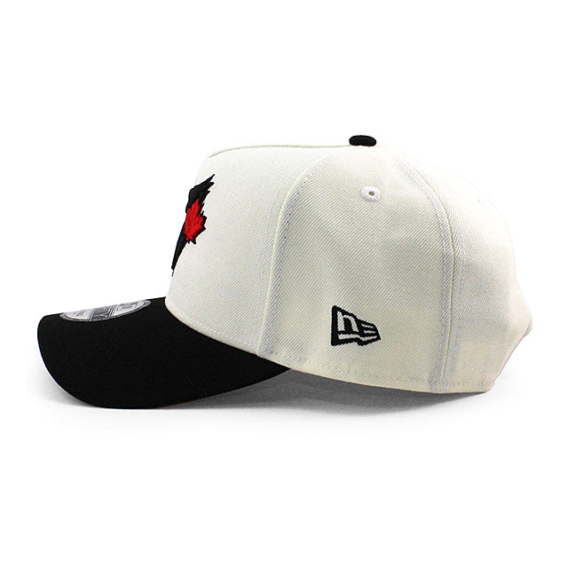 ニューエラ キャップ 9FORTY トロント ブルージェイズ MLB RED BOTTOM A-FRAME SNAPBACK CAP CREAM