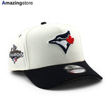 ニューエラ キャップ 9FORTY トロント ブルージェイズ MLB 2025 AMERICAN LEAGUE CHAMPIONS GREY BOTTOM A-FRAME SNAPBACK CAP CREAM
