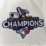 ニューエラ キャップ 9FORTY トロント ブルージェイズ MLB 2025 AMERICAN LEAGUE CHAMPIONS GREY BOTTOM A-FRAME SNAPBACK CAP CREAM