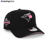 ニューエラ キャップ 9FORTY トロント ブルージェイズ MLB 2025 AMERICAN LEAGUE CHAMPIONS PINK BOTTOM A-FRAME SNAPBACK CAP BLACK