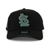 ニューエラ キャップ 9FORTY セントルイス カージナルス MLB BUSCH STADIUM FINALS SEASON TIFFANY BOTTOM A-FRAME SNAPBACK CAP BLACK