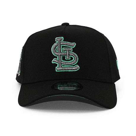 ニューエラ キャップ 9FORTY セントルイス カージナルス MLB BUSCH STADIUM FINALS SEASON TIFFANY BOTTOM A-FRAME SNAPBACK CAP BLACK