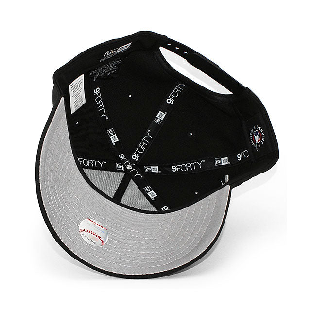 ニューエラ キャップ 9FORTY ロサンゼルス ドジャース MLB OHTANI SHOHEI 50-50 GREY BOTTOM A-FRAME SNAPBACK CAP BLACK