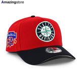 ニューエラ キャップ 9FORTY シアトル マリナーズ MLB JACKIE ROBINSON 50TH GREY BOTTOM A-FRAME SNAPBACK CAP RED