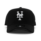 ニューエラ メッシュキャップ 9FORTY ニューヨーク メッツ MLB A-FRAME TRUCKER MESH CAP BLACK