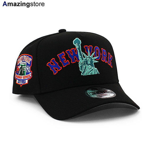 ニューエラ キャップ 9FORTY ニューヨーク メッツ MLB SUBWAY SERIES GREY BOTTOM A-FRAME SNAPBACK CAP BLACK