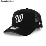 ニューエラ メッシュキャップ 9FORTY ワシントン ナショナルズ MLB A-FRAME TRUCKER MESH CAP BLACK