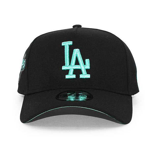 大谷翔平モデル ニューエラ キャップ 9FORTY ロサンゼルス ドジャース MLB 2024 NL MVP TIFFANY BOTTOM A-FRAME SNAPBACK CAP BLACK