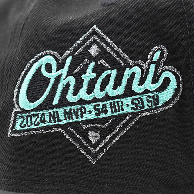 大谷翔平モデル ニューエラ キャップ 9FORTY ロサンゼルス ドジャース MLB 2024 NL MVP TIFFANY BOTTOM A-FRAME SNAPBACK CAP BLACK