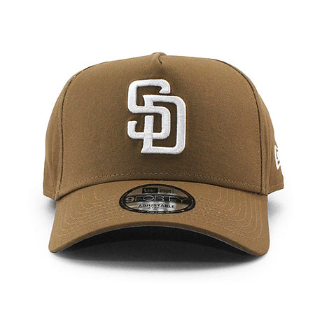 ニューエラ キャップ 9FORTY サンディエゴ パドレス MLB A-FRAME SNAPBACK CAP KHAKI