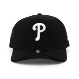 ニューエラ メッシュキャップ 9FORTY フィラデルフィア フィリーズ MLB A-FRAME TRUCKER MESH CAP BLACK