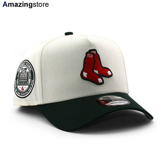 ニューエラ キャップ 9FORTY ボストン レッドソックス MLB FENWAY PARK GREY BOTTOM A-FRAME SNAPBACK CAP CREAM