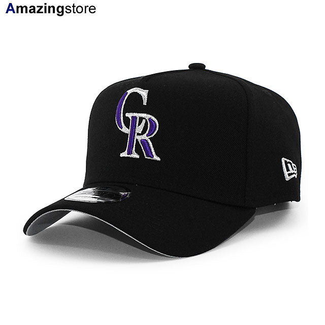 ニューエラ キャップ 9FORTY コロラド ロッキーズ MLB A-FRAME SNAPBACK CAP BLACK