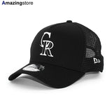 ニューエラ メッシュキャップ 9FORTY コロラド ロッキーズ MLB A-FRAME TRUCKER MESH CAP BLACK