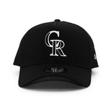 ニューエラ メッシュキャップ 9FORTY コロラド ロッキーズ MLB A-FRAME TRUCKER MESH CAP BLACK