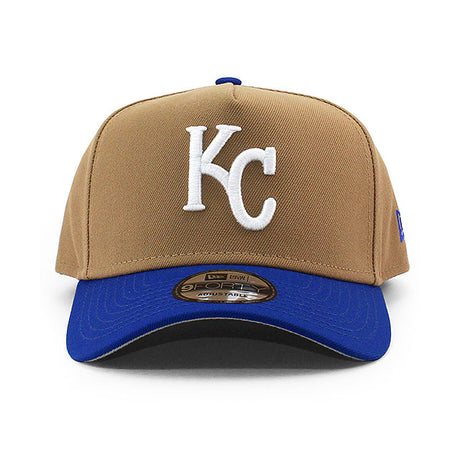 ニューエラ キャップ 9FORTY カンザスシティ ロイヤルズ MLB A-FRAME SNAPBACK CAP KHAKI
