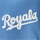 ニューエラ キャップ 9FORTY カンザスシティ ロイヤルズ MLB GREY BOTTOM A-FRAME SNAPBACK CAP BLUE