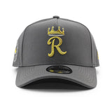 ニューエラ キャップ 9FORTY カンザスシティ ロイヤルズ MLB RAISED ROYAL A-FRAME SNAPBACK CAP GRAY