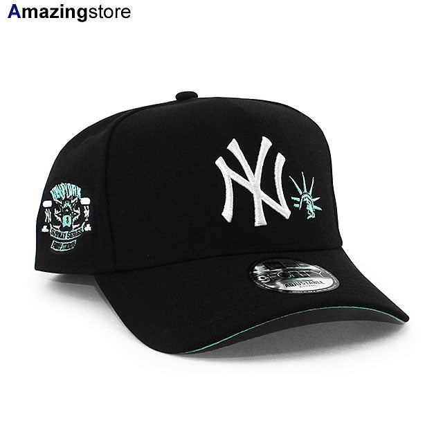 ニューエラ キャップ 9FORTY ニューヨーク ヤンキース MLB SUBWAY SERIES TIFFANY BOTTOM A-FRAME SNAPBACK CAP BLACK