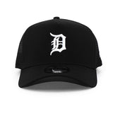 ニューエラ メッシュキャップ 9FORTY デトロイト タイガース MLB A-FRAME TRUCKER MESH CAP BLACK